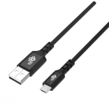 USB kabel TB 1m silikonski crni s brzim punjenjem