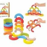 Drvena balansirajuća mozaika – dužine duge lukovi, 24 dijela