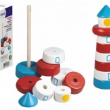 Drvena slagalica piramida svjetionik DETOA