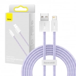 Baseus Dynamic pleteni kabel USB–Lightning 2 m, 2,4 A, ljubičasti