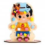 Bino zabavno odijevanje – drvena igra nizanjem za djecu