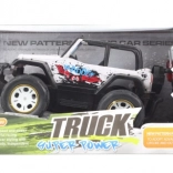 Bijeli terenski automobil na daljinsko upravljanje 1:16