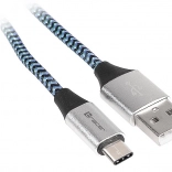 USB 2.0 kabel USB‑A na USB‑C, 1 m, crno‑plav