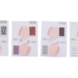 Samoljepljivi blok u obliku ruke 7,3 × 10 cm, 4 varijante