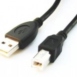 USB 2.0 kabel AB (AM–BM) 1,8 m crni