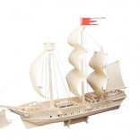 Woodcraft drvene 3D puzzle jedrilica – prirodno