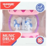 rozi dječji bubanj na baterije sa svjetlima i melodijama