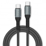 USB-C kabel 100W s brzim punjenjem i prijenosom podataka, najlonski opleten, 1 m