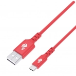 Silikonski USB–USB‑C kabel 1 m, crveni, Quick Charge
