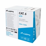 Mrežni kabel LAN UTP kat. 6 CU 100 m sivi CPR, Fluke Passed