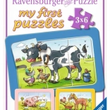 Puzzle 3x6 životinjice RAVENSBURGER