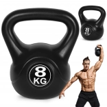 Kettlebell 8 kg ModernHome – plastično zvono za vježbanje i rehabilitaciju