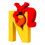 Fauna abeceda – slovo N s vjevericom