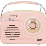 Retro radio LUIZA SP-11 s MP3 USB SD ružičasto