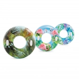 Plivaći kolut na napuhavanje s ručkama 97 cm – tropski motiv