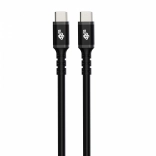 Silikonski USB‑C na USB‑C kabel 3 m, 60 W, crni