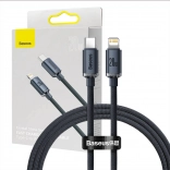 Baseus Crystal kabel USB-C na Lightning 20W PD - crni