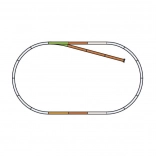 Piko set tračnica B s slijepom tračnicom H0