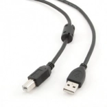 USB 2.0 kabel A–B 4,5 m s feritnom jezgrom, pozlaćeni kontakti