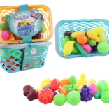 Set voća i povrća u košarici za djecu