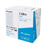 Mrežni LAN kabel 100 m sivi