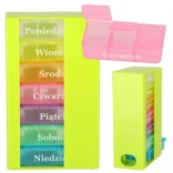 Tjedni organizator za tablete s 3 pretinca na dan