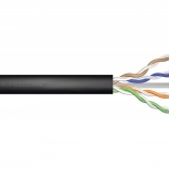 Vanjski gelirani instalacijski kabel kat. 5e U/UTP, 305 m, crni