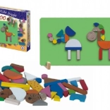 Detoa magnetske puzzle zoo