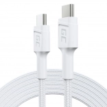 punjački kabel USB‑C na USB‑C 2 m, 60 W Power Delivery, QC 3.0, bijeli
