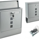 Velika siva poštanska kutija s funkcijom zaštite od vremenskih uvjeta