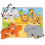 Umetni slagalica safari Bigjigs Toys
