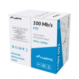 LAN FTP kabel 100 Mb/s 305 m sivi