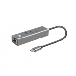 USB-C adapter s RJ45 + 3x USB-A portovi - 1000 Mb/s