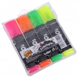 Set označivača sa snažnim zakošenim vrhom, 4 boje