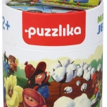 Puzzlika proizvodnja traperica – edukativne narativne puzzle za djecu, 15 dijelova