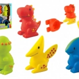 Set rastavljivih prskajućih dinosaura za kadu LITTLE HERO MIX 'N MATCH