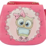 Ružičasta torbica sa sovicom za djecu