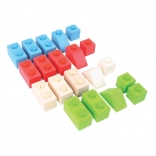 Bigjigs Baby Drvene Građevne Kocke Primary Set