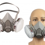 Polumaska protiv prašine s lakirničkom zaštitom i dvama ugljičnim filtrima