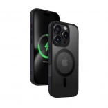 Futrola s MagSafe Hybrid Frost MAG Cover za iPhone 16 Pro – crna