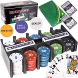 Poker set u limenoj kutiji 200 žetona MALATEC