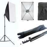 Prijenosni fotografski set sa softboxom 60 × 40 cm i stalkom