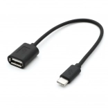 OTG kabel USB-C na USB-A, 15 cm, crni
