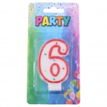 Party svijeća za tortu - broj 6