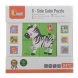 VIGA drvene kocke Zoo – 6 slika, 4 dijela