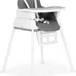 ECOTOYS sklopiva dječja hranilica 3 u 1 siva