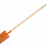 Teddies dječja lopata s drvenom drškom, ravna – Narančasta