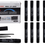 Set vodootpornih trajnih markera, crna, 10 kom