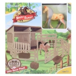 Sklopiva plastična štala za konje s figuricom