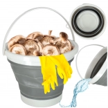 Sklopiva silikonska kanta 10 L siva